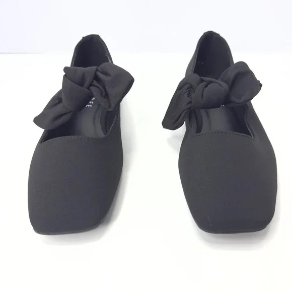 Journee Collection Women's Seralinn Bow Mary Jane Flats Black Size 9 NWT/BOX - Picture 4 of 7